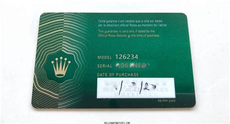 garanzia rolex card|rolex international warranty.